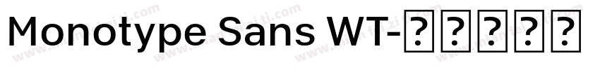 Monotype Sans WT字体转换